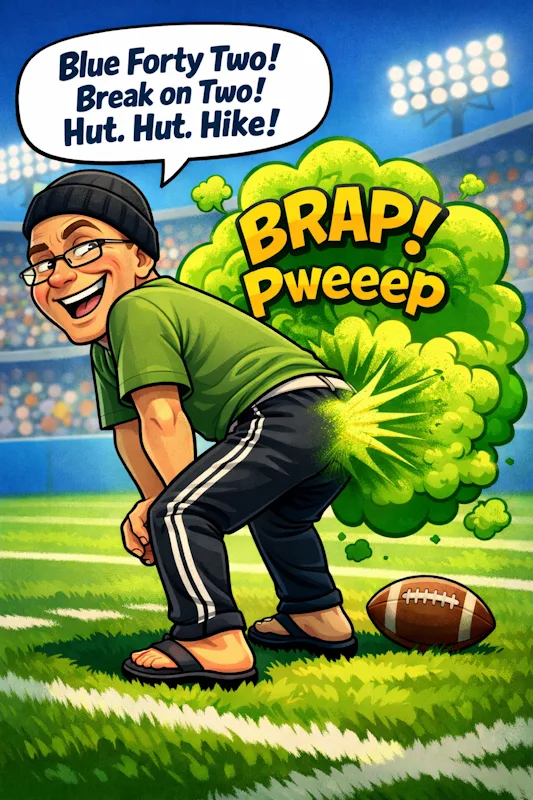 funny fart blue 42 hut hike