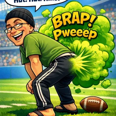 funny fart blue 42 hut hike
