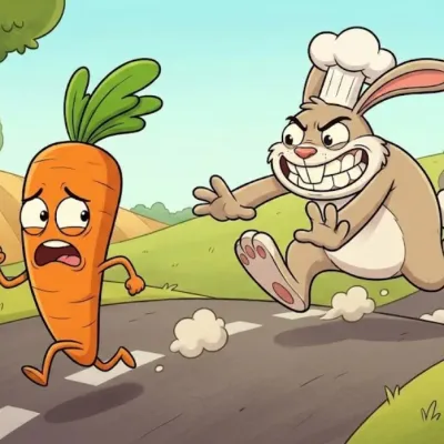 veggie marathon carrot rabbit